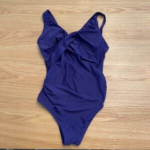 SUMMERSUNSHINE Maternity One Piece Swimsuit (Size M, Blue)